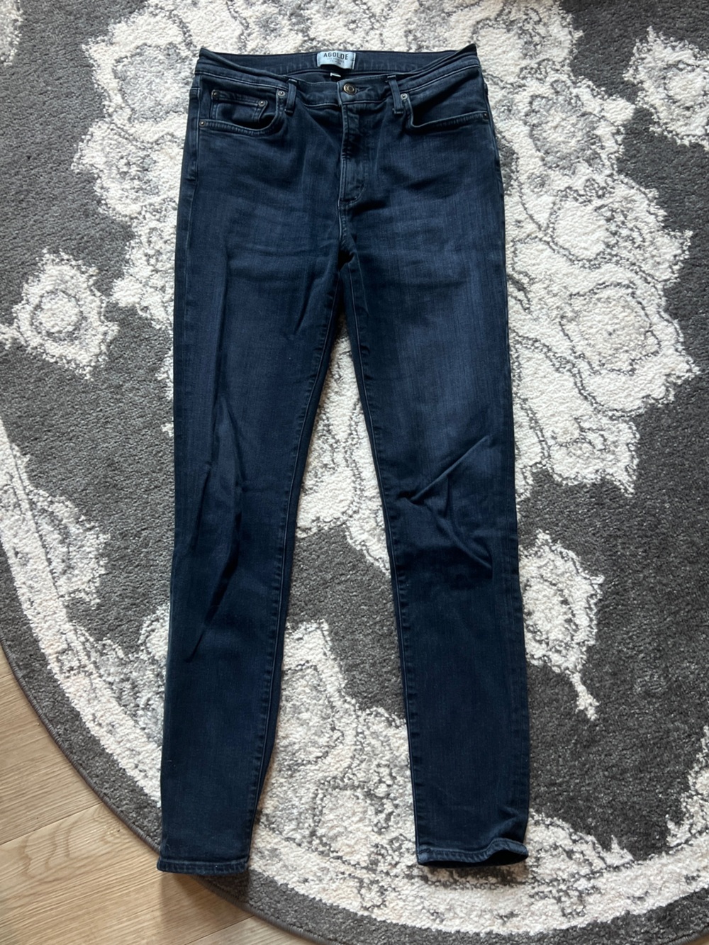 AGOLDE High-Rise Dark Wash Skinny Jeans 👖